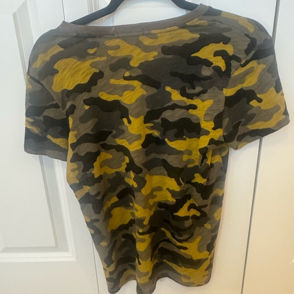 Yellow & Olive Green Camo Short Sleeve Tee - Picture 2 of 3